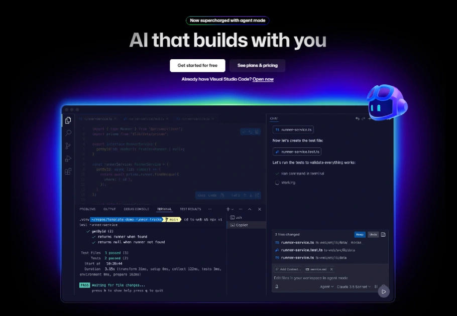 GitHub Copilot AI coding assistant